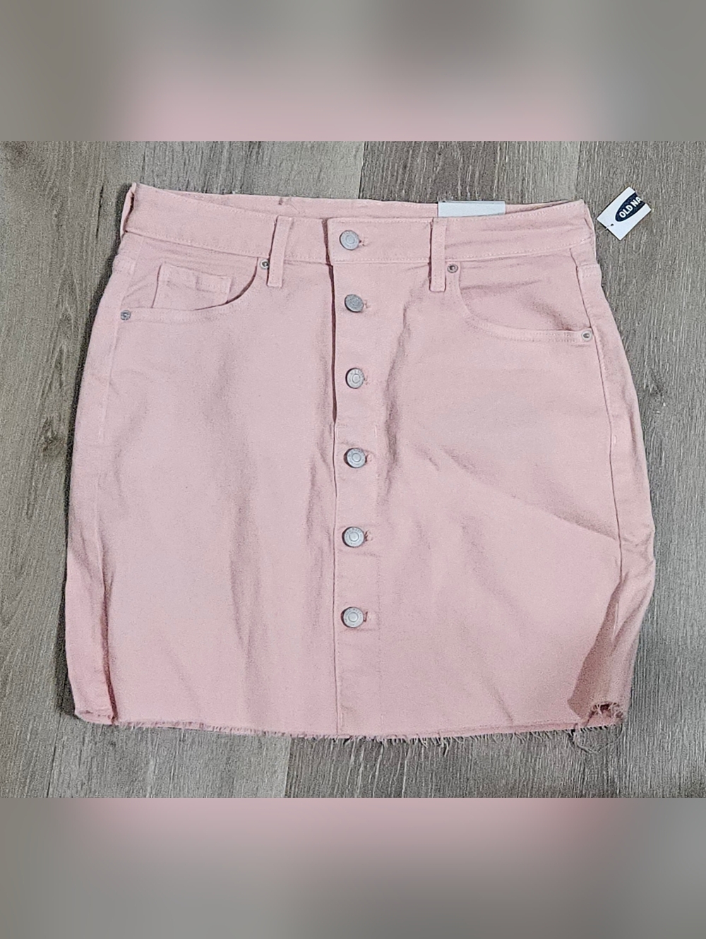 NWT Old Navy Button Front Denim Skirt Women's Size  6